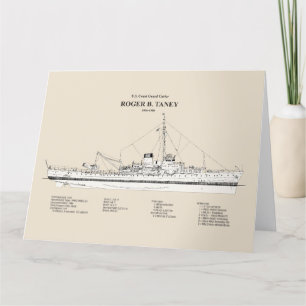 USCG Roger B. Taney Whec-37 - SBD Dankeskarte
