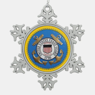 USCG SCHNEEFLOCKEN Zinn-Ornament