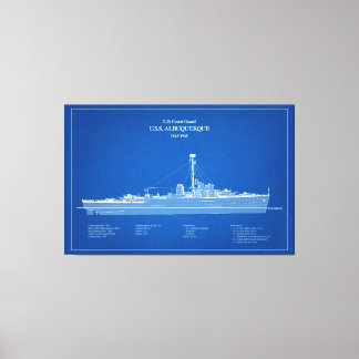 USCG USS Albuquerque PF-7 - ABD Leinwanddruck