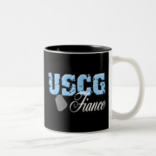 USCG-Verlobte Zweifarbige Tasse