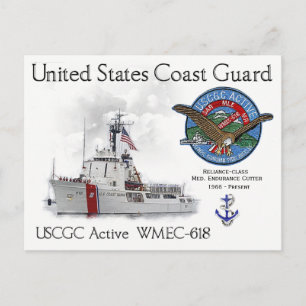USCGC Active WMEC-618 Medium Endurance Cutter Postkarte