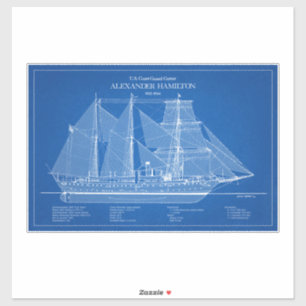 USCGC Alexander Hamilton wix-272 - ABD Aufkleber