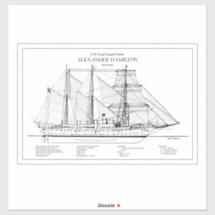 USCGC Alexander Hamilton wix-272 - SBD Aufkleber