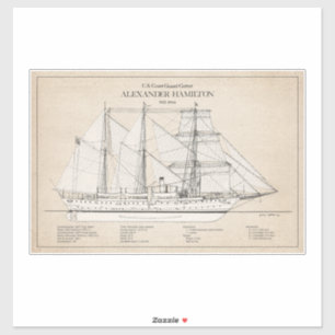 USCGC Alexander Hamilton wix-272 - SBD Aufkleber