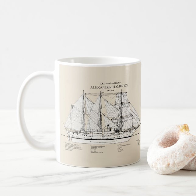 USCGC Alexander Hamilton wix-272 - SBD Kaffeetasse (Mit Donut)