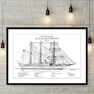 USCGC Alexander Hamilton wix-272 - SBD Poster