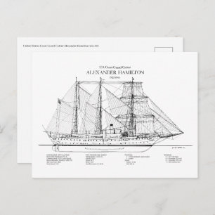 USCGC Alexander Hamilton wix-272 - SBD Postkarte