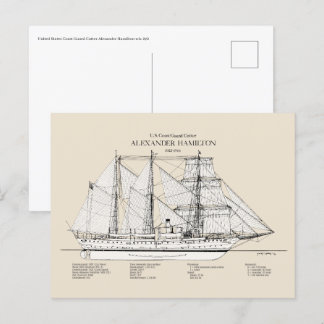 USCGC Alexander Hamilton wix-272 - SBD Postkarte