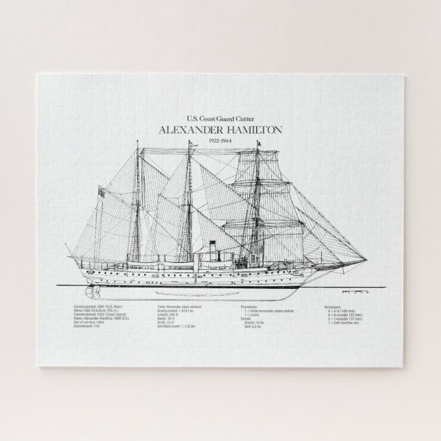 USCGC Alexander Hamilton wix-272 - SBD Puzzle (Horizontal)