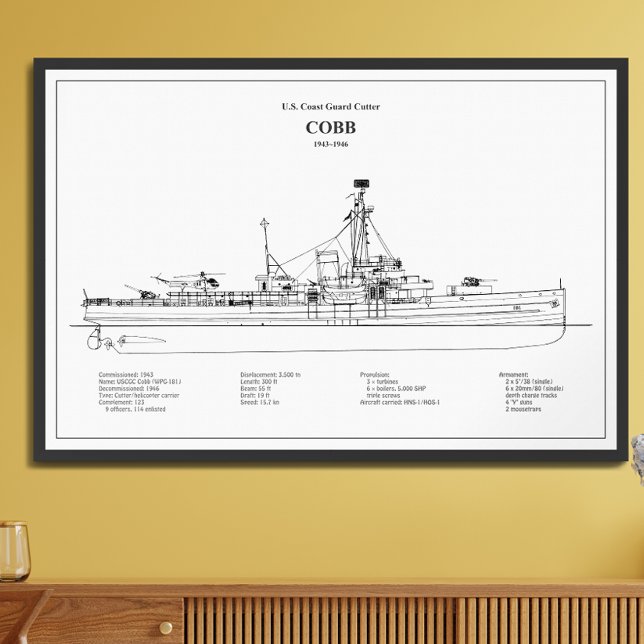 USCGC Cobb wpg-181 - BD Fotodruck (Von Creator hochgeladen)