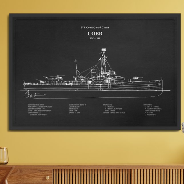 USCGC Cobb wpg-181 - PD Fotodruck (Von Creator hochgeladen)