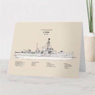 USCGC Cobb wpg-181 - SBD Dankeskarte