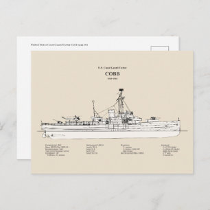USCGC Cobb wpg-181 - SBD Postkarte