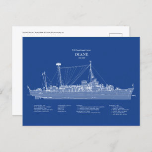 USCGC Duane wpg-33 - ABD Postkarte