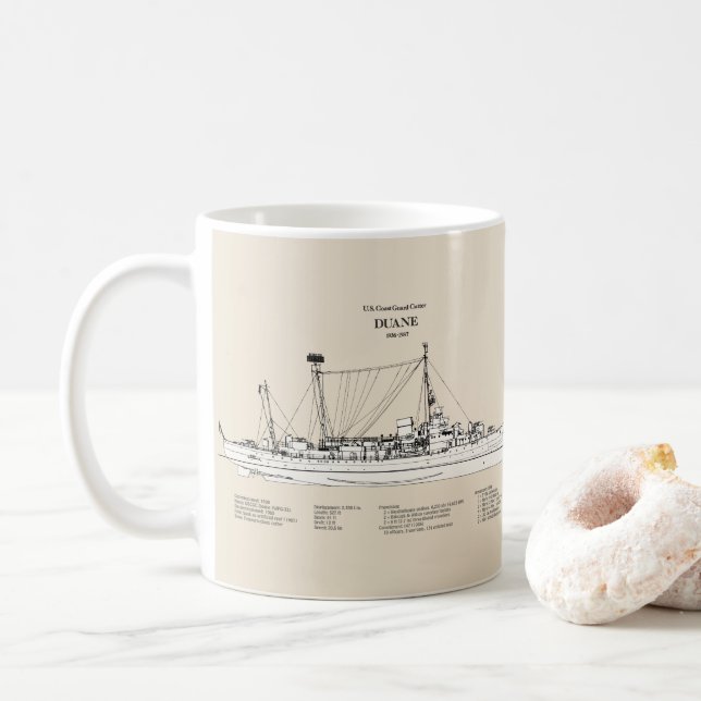 USCGC Duane wpg-33 - SBD Kaffeetasse (Mit Donut)
