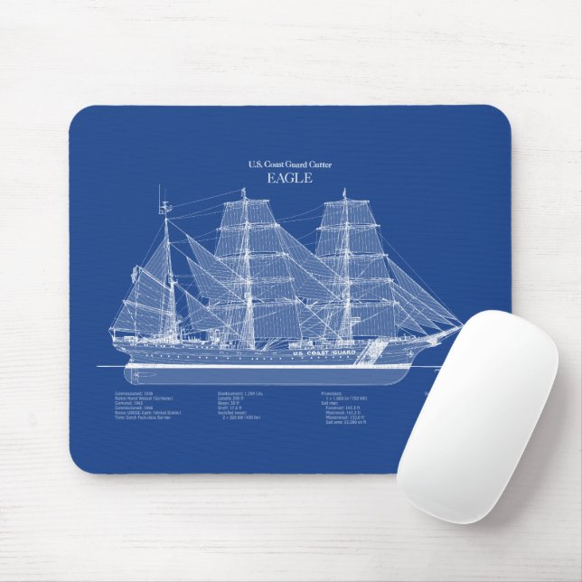 USCGC Eagle wix-327 - ABD Mousepad (Mit Mouse)