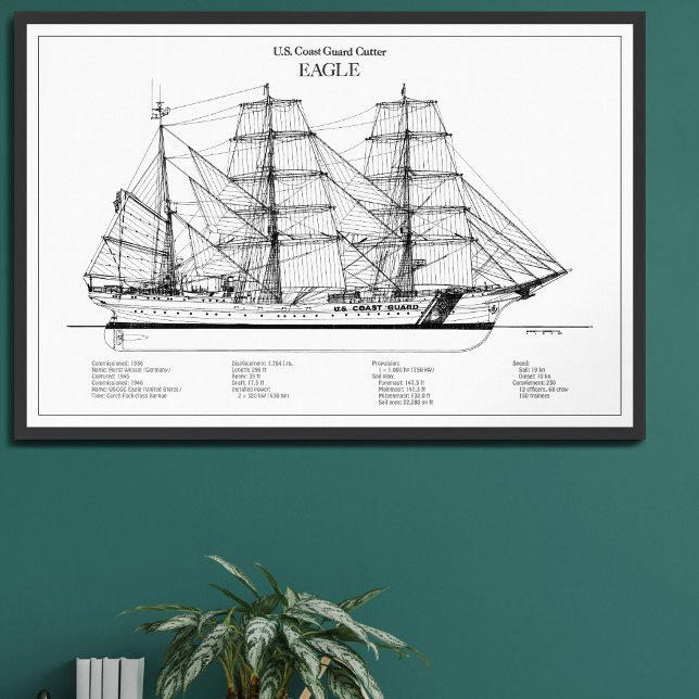 USCGC Eagle wix-327 - BD Fotodruck (Von Creator hochgeladen)