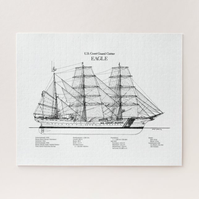 USCGC Eagle wix-327 - BD Puzzle (Horizontal)
