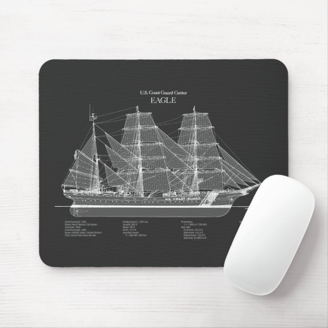 USCGC Eagle wix-327 - PD Mousepad (Mit Mouse)