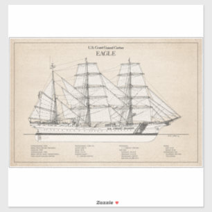 USCGC Eagle wix-327 - SBD Aufkleber