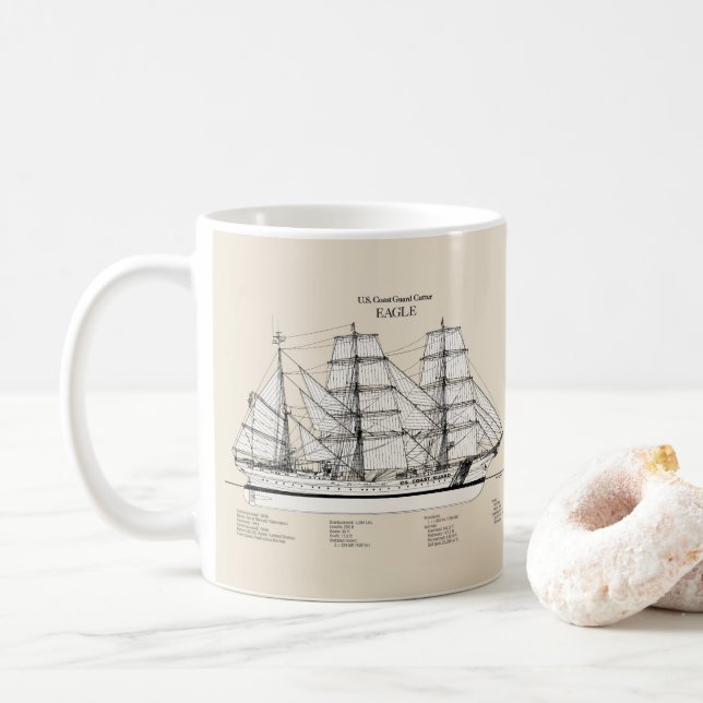 USCGC Eagle wix-327 - SBD Kaffeetasse (Mit Donut)