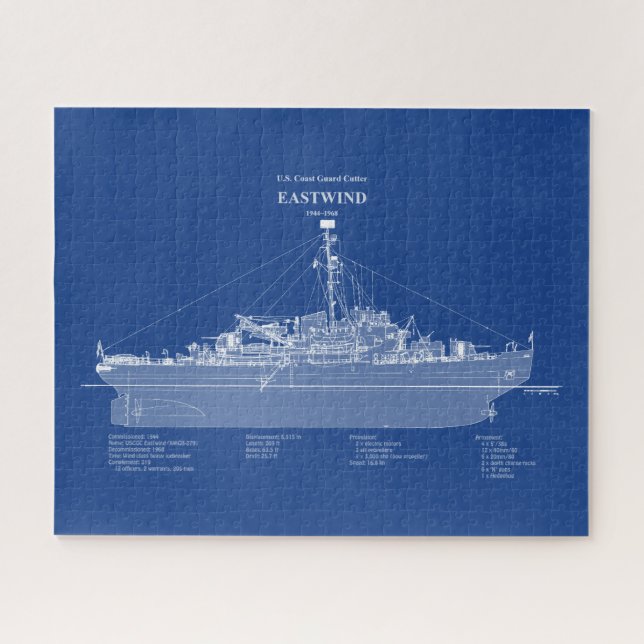 USCGC Eastwind Waggb-279 - ABD Puzzle (Horizontal)