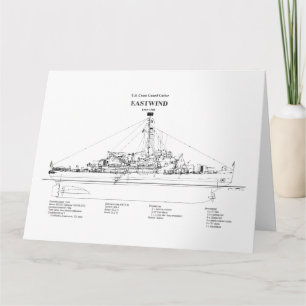 USCGC Eastwind Waggb-279 - BD Dankeskarte