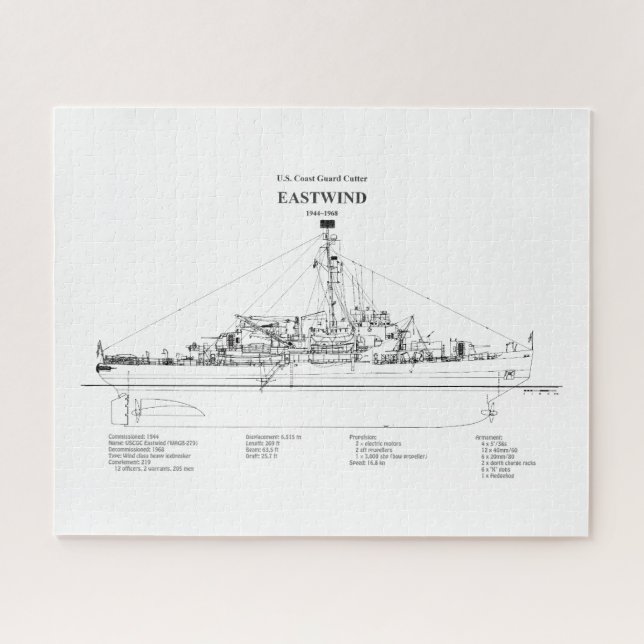 USCGC Eastwind Waggb-279 - BD Puzzle (Horizontal)