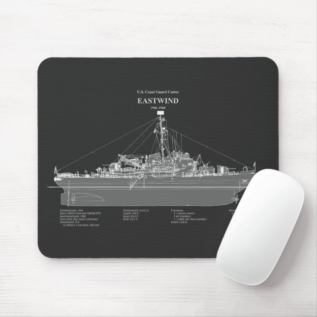 USCGC Eastwind Waggb-279 - PD Mousepad (Mit Mouse)