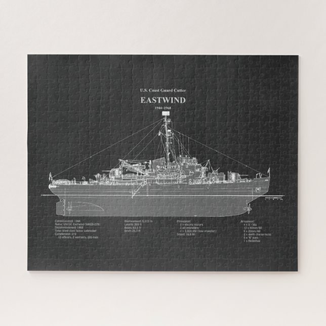 USCGC Eastwind Waggb-279 - PD Puzzle (Horizontal)