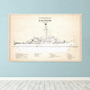 USCGC Eastwind Waggb-279 - SBD Leinwanddruck