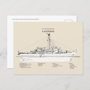 USCGC Eastwind Waggb-279 - SBD Postkarte