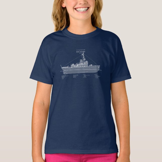 USCGC Escanaba wpc-77 - ABD T-Shirt (Vorderseite)