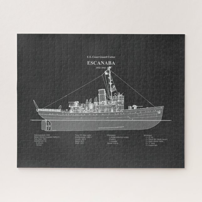 USCGC Escanaba wpc-77 - PD Puzzle (Horizontal)