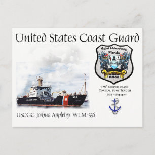 USCGC Joshua Appleby WLM-556 Coastal Buoy Tender Postkarte