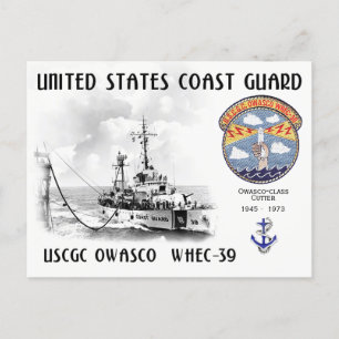 USCGC OWASCO WHEC-39 CUTTER POSTKARTE