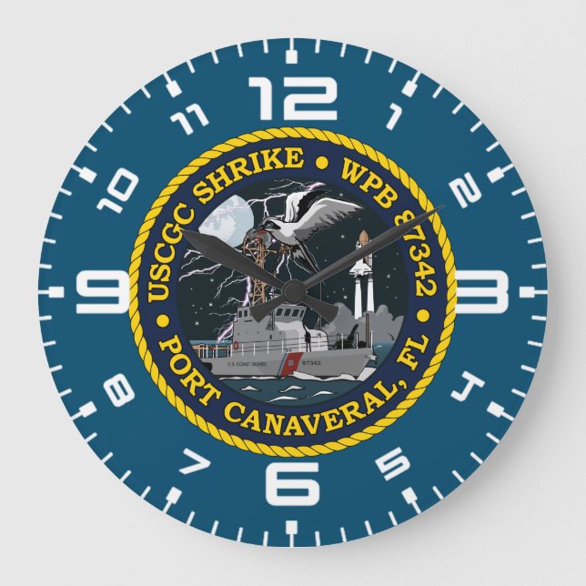 USCGC Shrike WPB 87342 T - Shirt Große Wanduhr (Vorderseite)