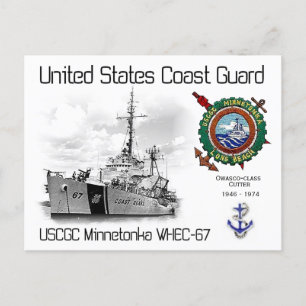 USCGC WINNETONKA WHEC-67 CUTTER POSTKARTE