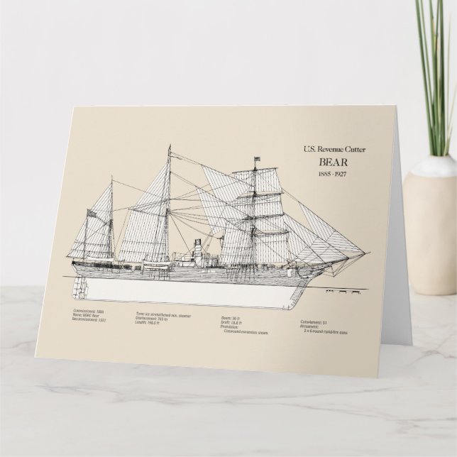 USCGRC USRC Bär - SBD Dankeskarte (Vorderseite)