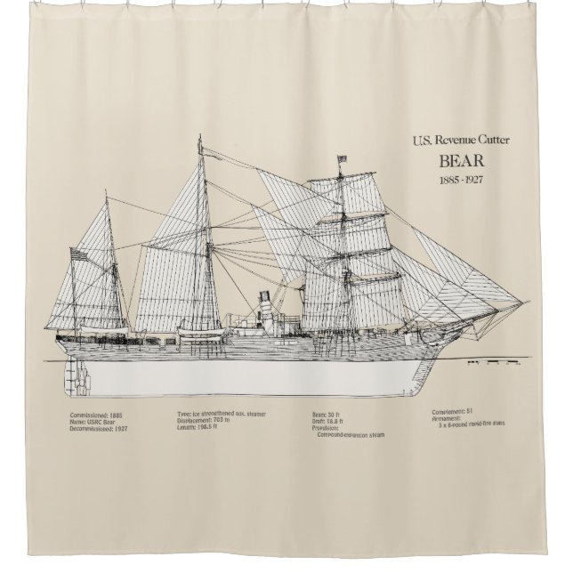 USCGRC USRC Bär - SBD Duschvorhang (Vorderseite)