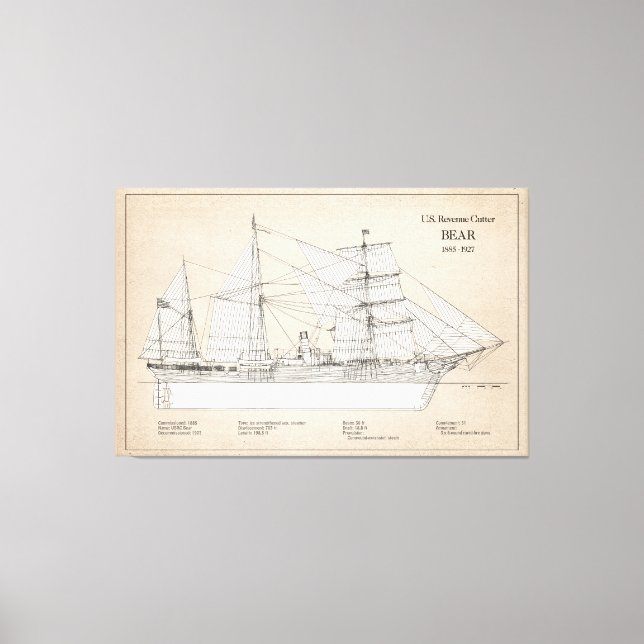 USCGRC USRC Bär - SBD Leinwanddruck (Vorderseite)