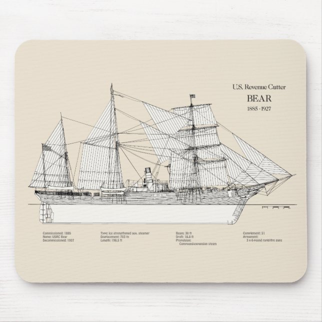 USCGRC USRC Bär - SBD Mousepad (Vorne)