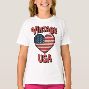 usd vintage Herz Damen T-Shirts