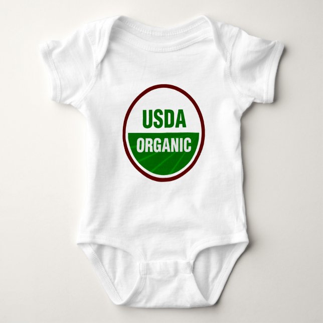 USDA Bio Zertifikat Baby Strampler (Vorderseite)