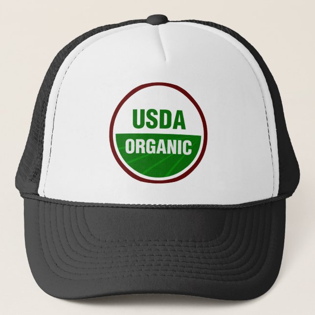USDA Bio Zertifikat Truckerkappe (Vorderseite)