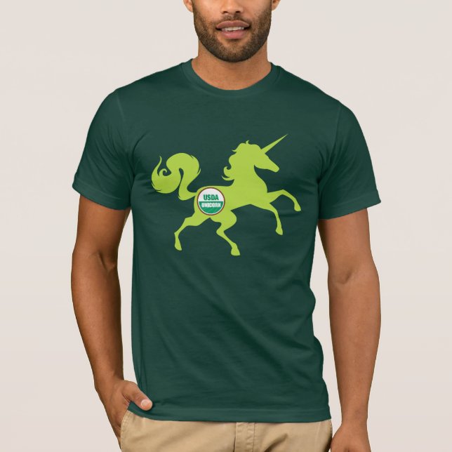 Usda-Einhorn-Fleisch-T-Shirt T-Shirt (Vorderseite)
