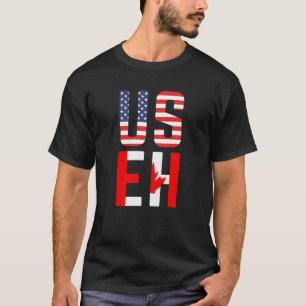 USEH Amerika Kanada Flagge T-Shirt