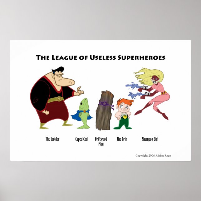 Useless Superheroes Poster (Vorne)