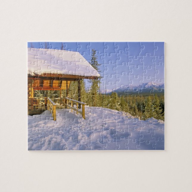 USFS Schnauss Cabin Vermietung im Winter Puzzle (Horizontal)