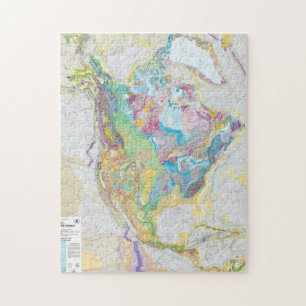 USGS geologische Karte von Nordamerika Puzzle